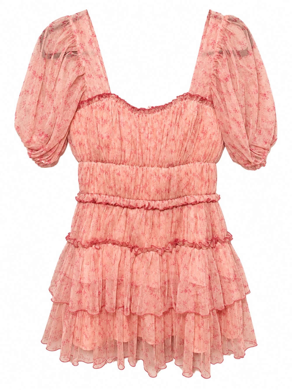 JONATHAN SIMKHAI MINI DELILAH TIERED DRESS 4